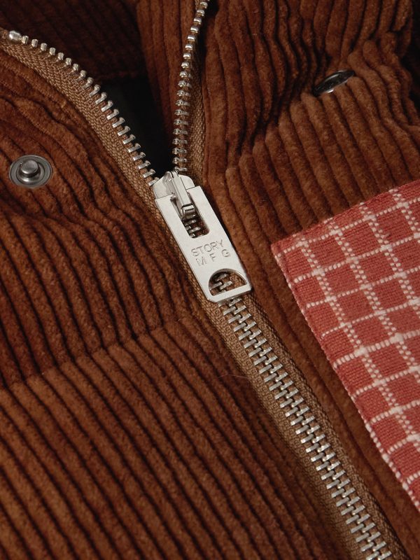 Patchwork Organic Cotton-Corduroy Jacket - CU