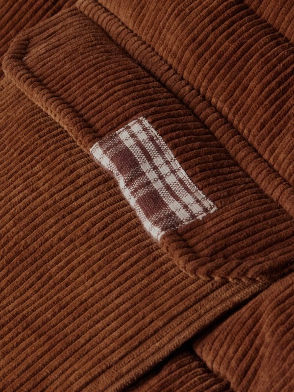 Patchwork Organic Cotton-Corduroy Jacket - E1