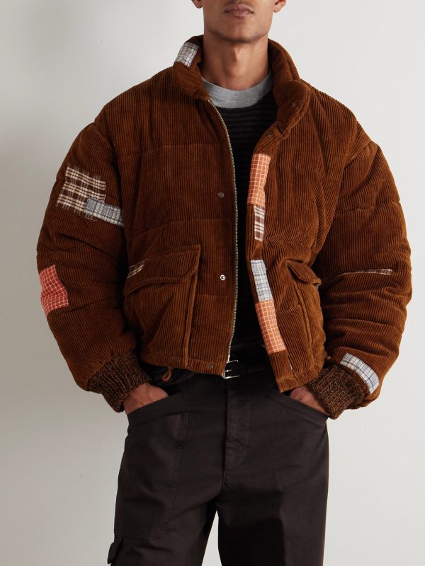 Patchwork Organic Cotton-Corduroy Jacket - FR