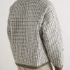 Mineral Quilted Checked Organic Cotton Half-Zip Sweater - BK