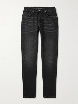 Solid Ollie Slim-Fit Straight-Leg Jeans