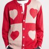 Hearts Lamé Cardigan - FR