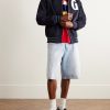 Logo-Appliquéd Suede Varsity Jacket - OU Logo-Appliquéd Suede Varsity Jacket - OU