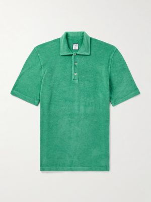 Mondial Slim-Fit Cotton-Terry Polo Shirt Mondial Slim-Fit Cotton-Terry Polo Shirt