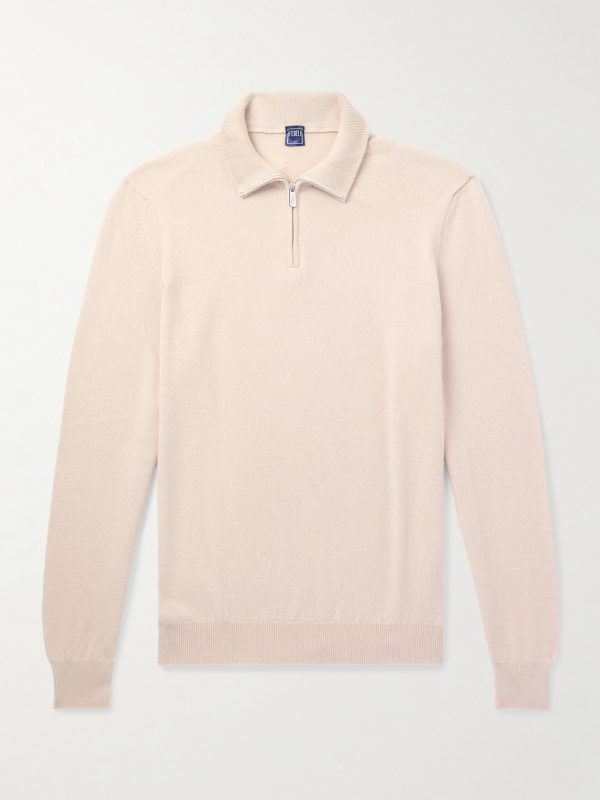 Favonio Slim-Fit Cashmere Half-Zip Sweater