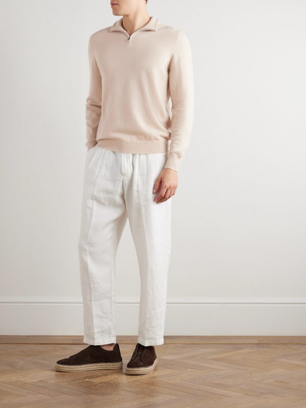 Favonio Slim-Fit Cashmere Half-Zip Sweater - OU