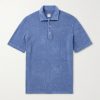 Mondial Slim-Fit Cotton-Terry Polo Shirt