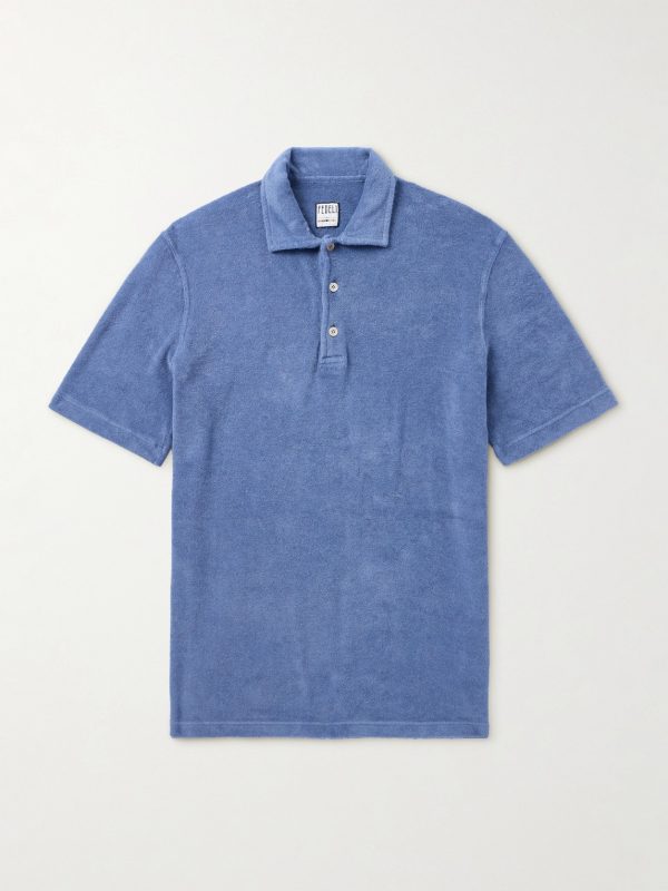 Mondial Slim-Fit Cotton-Terry Polo Shirt