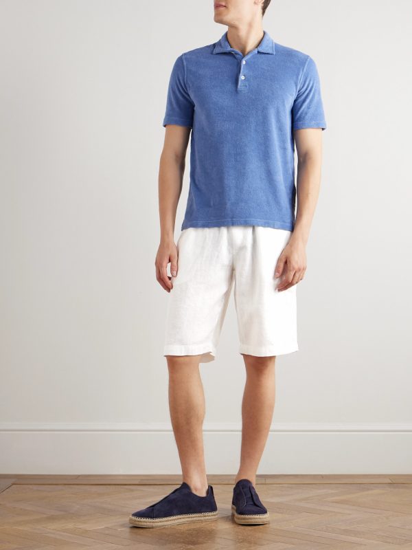 Mondial Slim-Fit Cotton-Terry Polo Shirt - OU