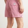 Madeira Straight-Leg Mid-Length Swim Shorts - BK Madeira Straight-Leg Mid-Length Swim Shorts - BK