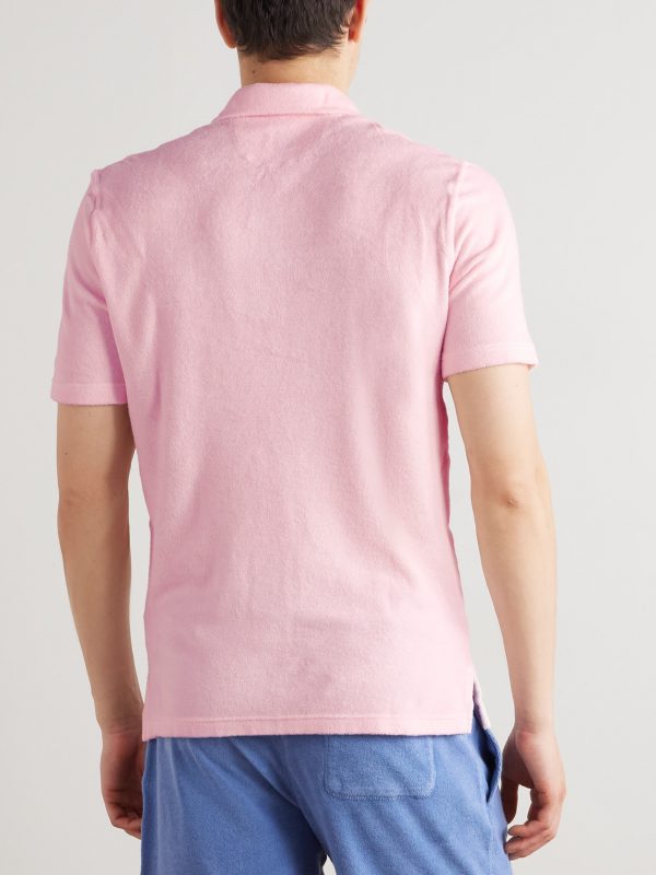 Mondial Slim-Fit Cotton-Terry Polo Shirt - BK
