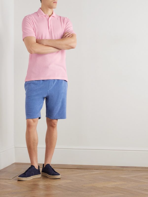 Mondial Slim-Fit Cotton-Terry Polo Shirt - OU