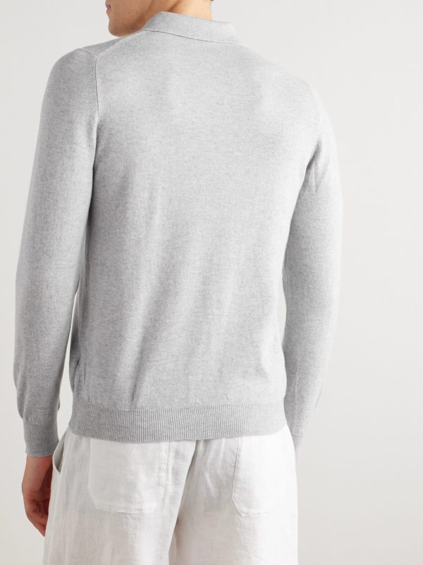 Sportsman Slim-Fit Cashmere Polo Shirt - BK