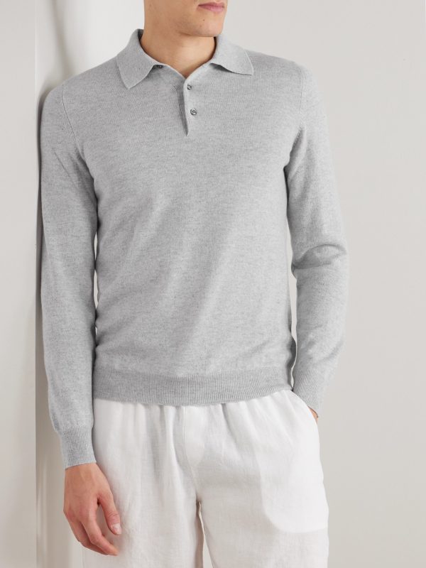 Sportsman Slim-Fit Cashmere Polo Shirt - FR