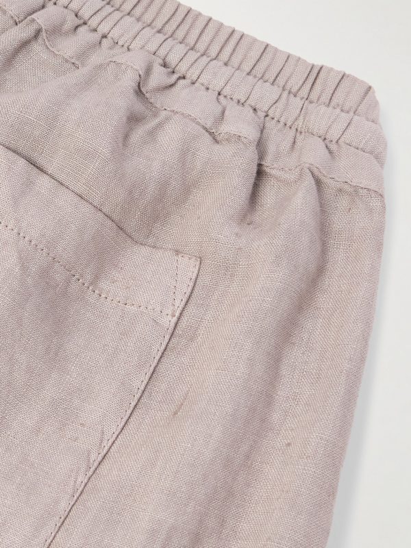 Vico Straight-Leg Linen Drawstring Shorts - CU Vico Straight-Leg Linen Drawstring Shorts - CU