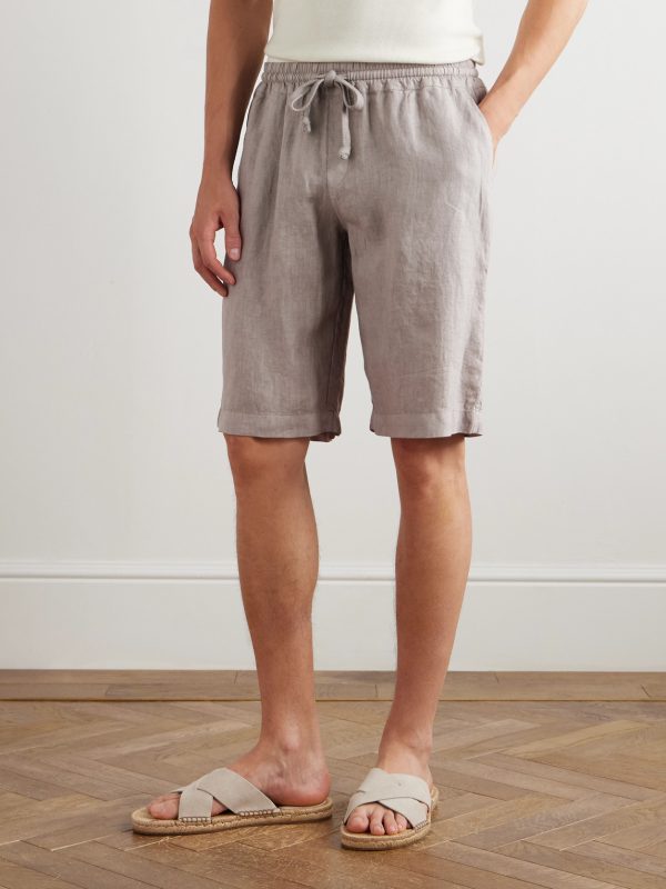 Vico Straight-Leg Linen Drawstring Shorts - FR Vico Straight-Leg Linen Drawstring Shorts - FR