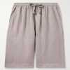 Vico Straight-Leg Linen Drawstring Shorts Vico Straight-Leg Linen Drawstring Shorts