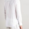 Nick Slim-Fit Cutaway-Collar Linen Shirt - BK Nick Slim-Fit Cutaway-Collar Linen Shirt - BK