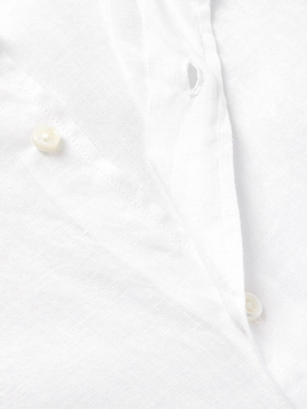 Nick Slim-Fit Cutaway-Collar Linen Shirt - CU Nick Slim-Fit Cutaway-Collar Linen Shirt - CU