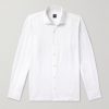 Nick Slim-Fit Cutaway-Collar Linen Shirt Nick Slim-Fit Cutaway-Collar Linen Shirt