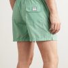 Madeira Straight-Leg Mid-Length Swim Shorts - BK Madeira Straight-Leg Mid-Length Swim Shorts - BK