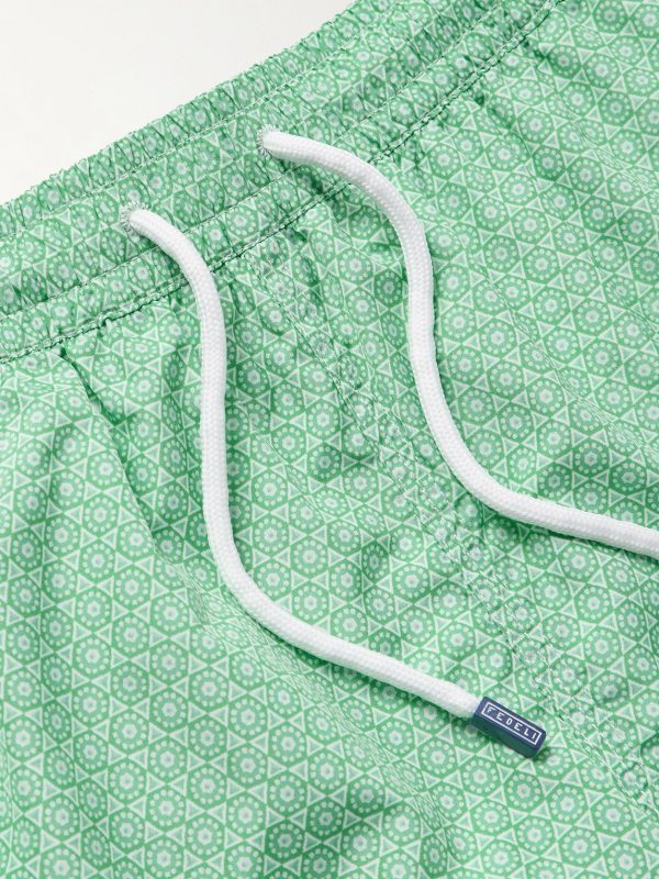 Madeira Straight-Leg Mid-Length Swim Shorts - CU Madeira Straight-Leg Mid-Length Swim Shorts - CU