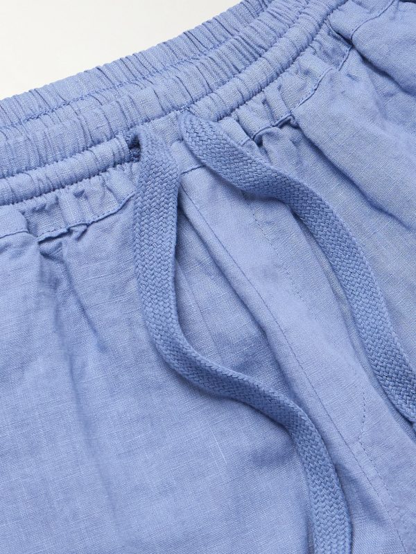 Vico Straight-Leg Linen Drawstring Shorts - CU Vico Straight-Leg Linen Drawstring Shorts - CU