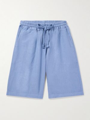 Vico Straight-Leg Linen Drawstring Shorts