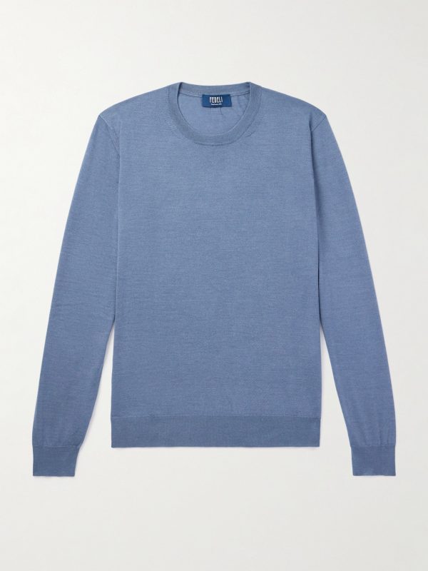 Argentina Slim-Fit Cashmere and Silk-Blend Sweater Argentina Slim-Fit Cashmere and Silk-Blend Sweater