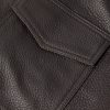 Shearling-Trimmed Leather Bomber Jacket - E1