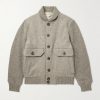 Shawl-Collar Wool and Cashmere-Blend Bomber Jacket Shawl-Collar Wool and Cashmere-Blend Bomber Jacket