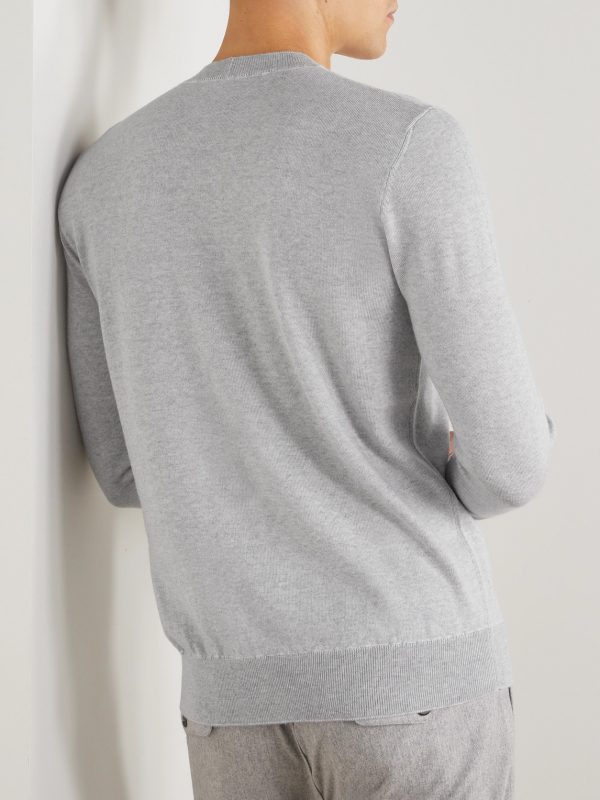 Slim-Fit Wool Sweater - BK Slim-Fit Wool Sweater - BK