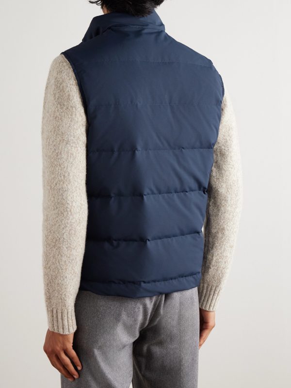 Quilted Tech Wool-Blend Down Gilet - BK