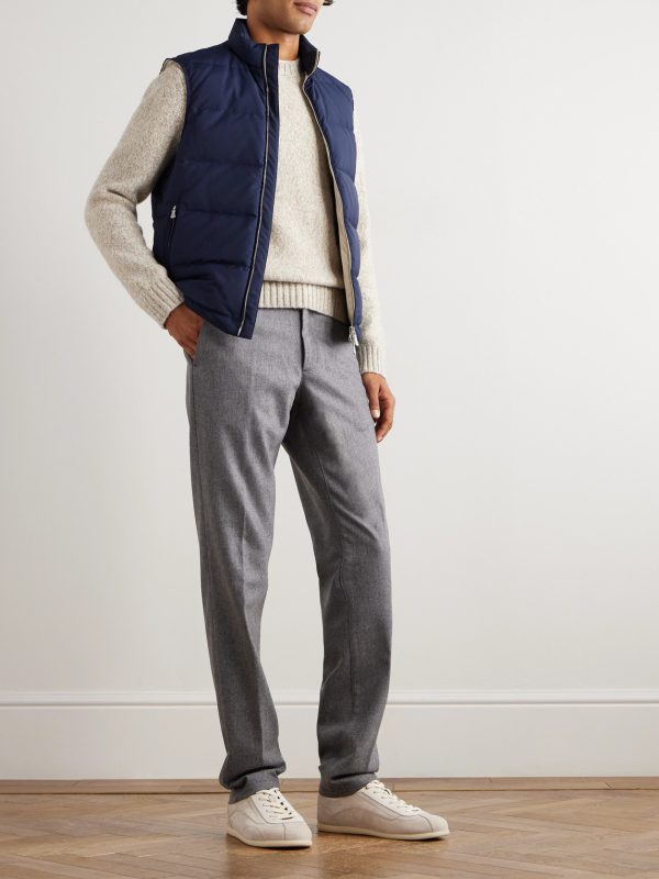 Quilted Tech Wool-Blend Down Gilet - OU