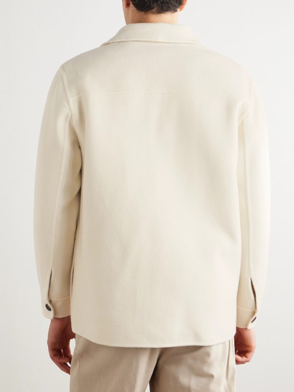 Slim-Fit Wool, Cashmere and Silk-Blend Overshirt - BK