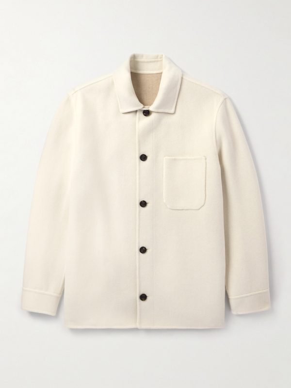 Slim-Fit Wool, Cashmere and Silk-Blend Overshirt
