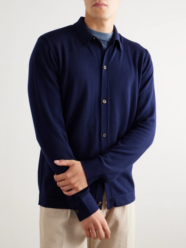 Slim-Fit Wool Cardigan - FR