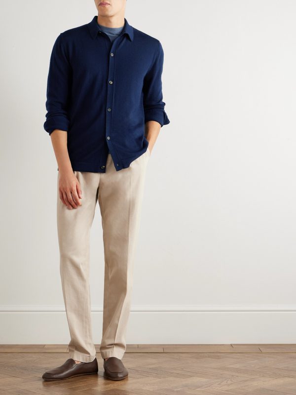 Slim-Fit Wool Cardigan - OU