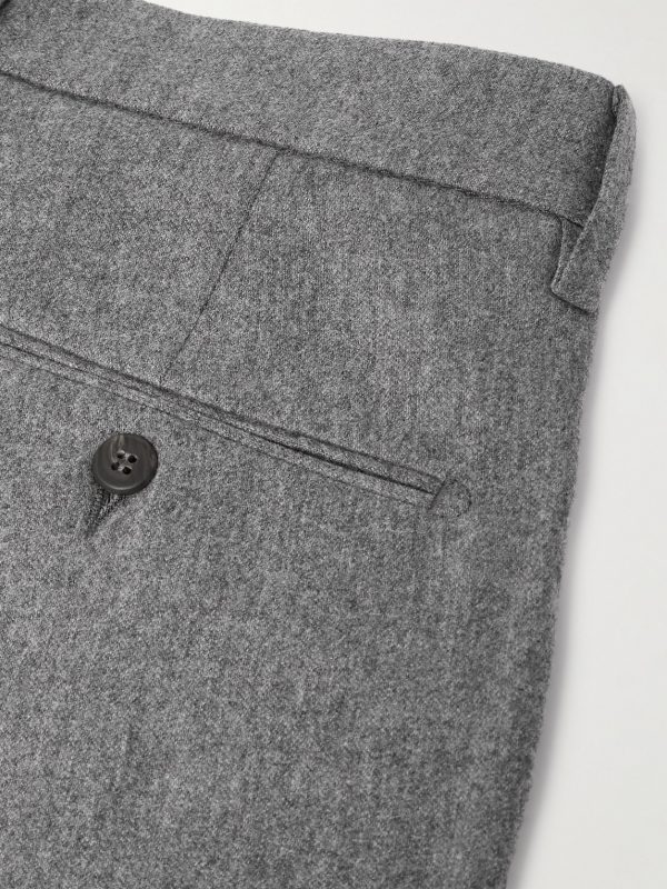 Straight-Leg Stretch Wool and Cashmere-Blend Trousers - CU Straight-Leg Stretch Wool and Cashmere-Blend Trousers - CU