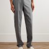 Straight-Leg Stretch Wool and Cashmere-Blend Trousers - FR Straight-Leg Stretch Wool and Cashmere-Blend Trousers - FR