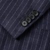 Double-Breasted Pinstriped Wool Suit Jacket - CU Double-Breasted Pinstriped Wool Suit Jacket - CU