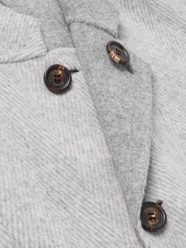 Herringbone Wool and Cashmere-Blend Overcoat - CU Herringbone Wool and Cashmere-Blend Overcoat - CU
