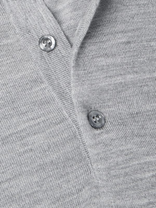Wool, Silk and Cashmere-Blend Polo Shirt - CU Wool, Silk and Cashmere-Blend Polo Shirt - CU