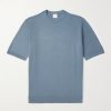 Slim-Fit Ribbed Cotton T-Shirt