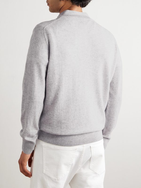 Cashmere Half-Zip Sweater - BK Cashmere Half-Zip Sweater - BK