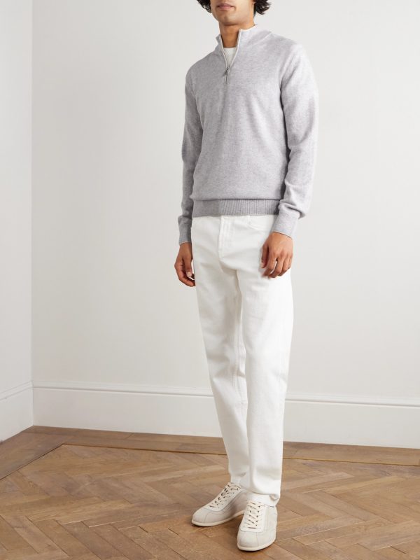 Cashmere Half-Zip Sweater - OU Cashmere Half-Zip Sweater - OU