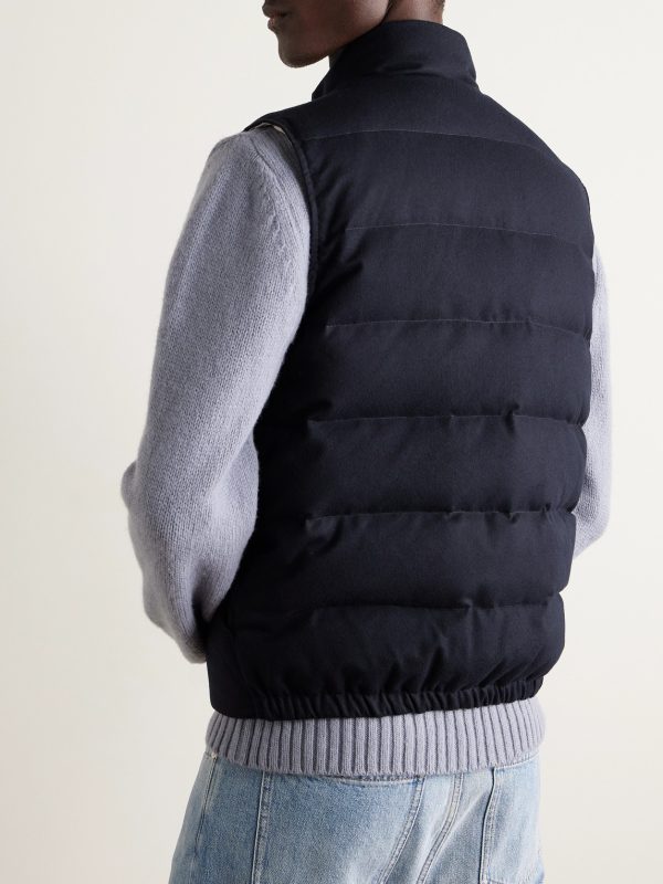 Quilted Wool Down Gilet - BK