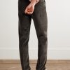 Straight-Leg Stretch Cotton and Modal-Blend Corduroy Trousers - BK Straight-Leg Stretch Cotton and Modal-Blend Corduroy Trousers - BK