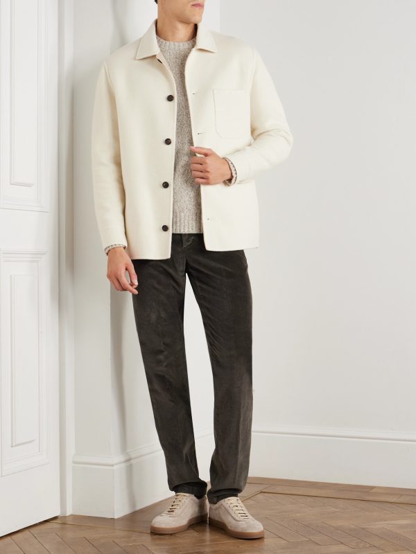 Straight-Leg Stretch Cotton and Modal-Blend Corduroy Trousers - OU Straight-Leg Stretch Cotton and Modal-Blend Corduroy Trousers - OU