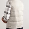 Quilted Tech Wool-Blend Down Gilet - BK